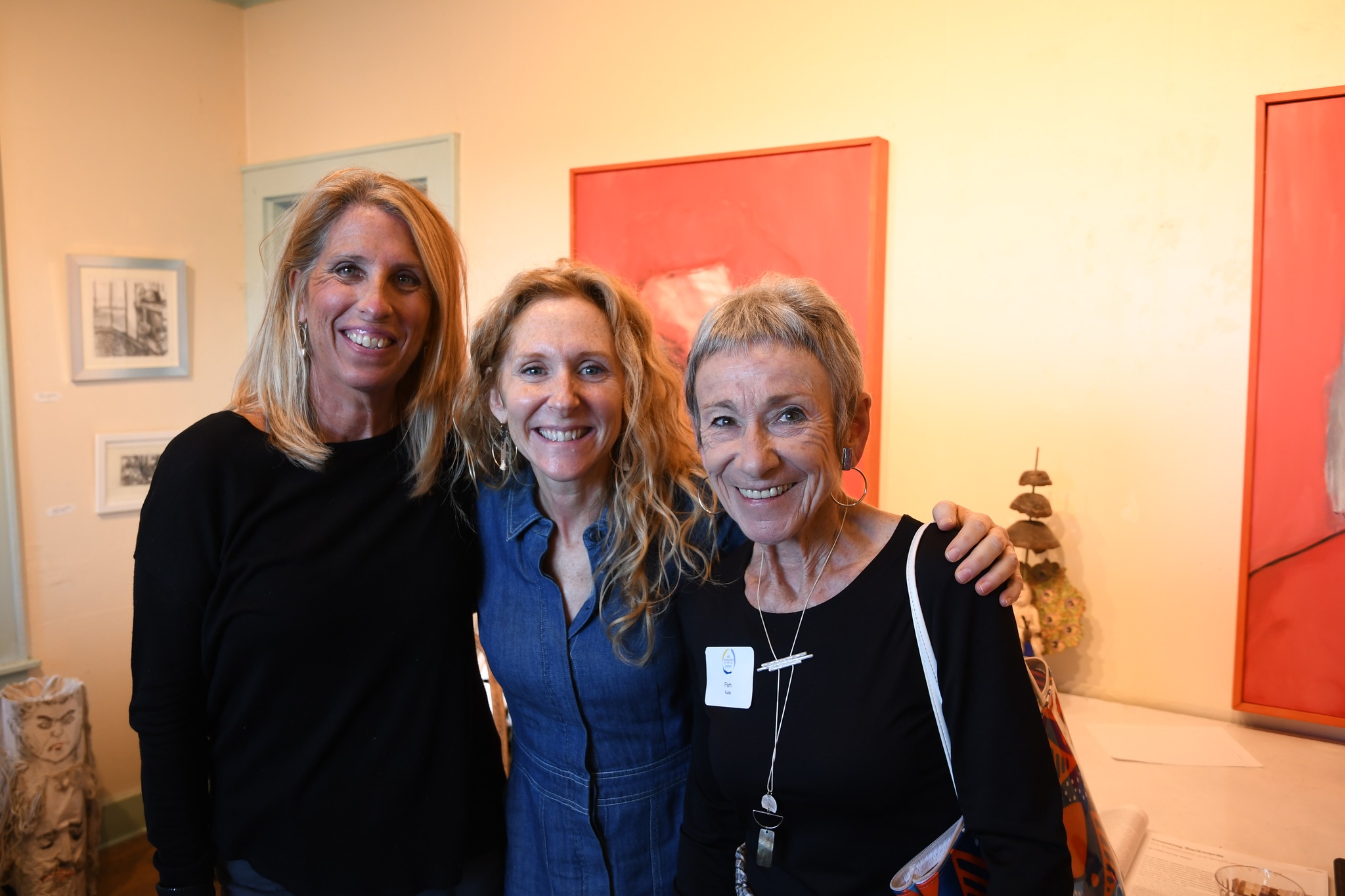 Arts Foundation Director of Development Amy Tuttle, Executive Director Julie Wake, and Arts Foundation Patron Pam Kukla